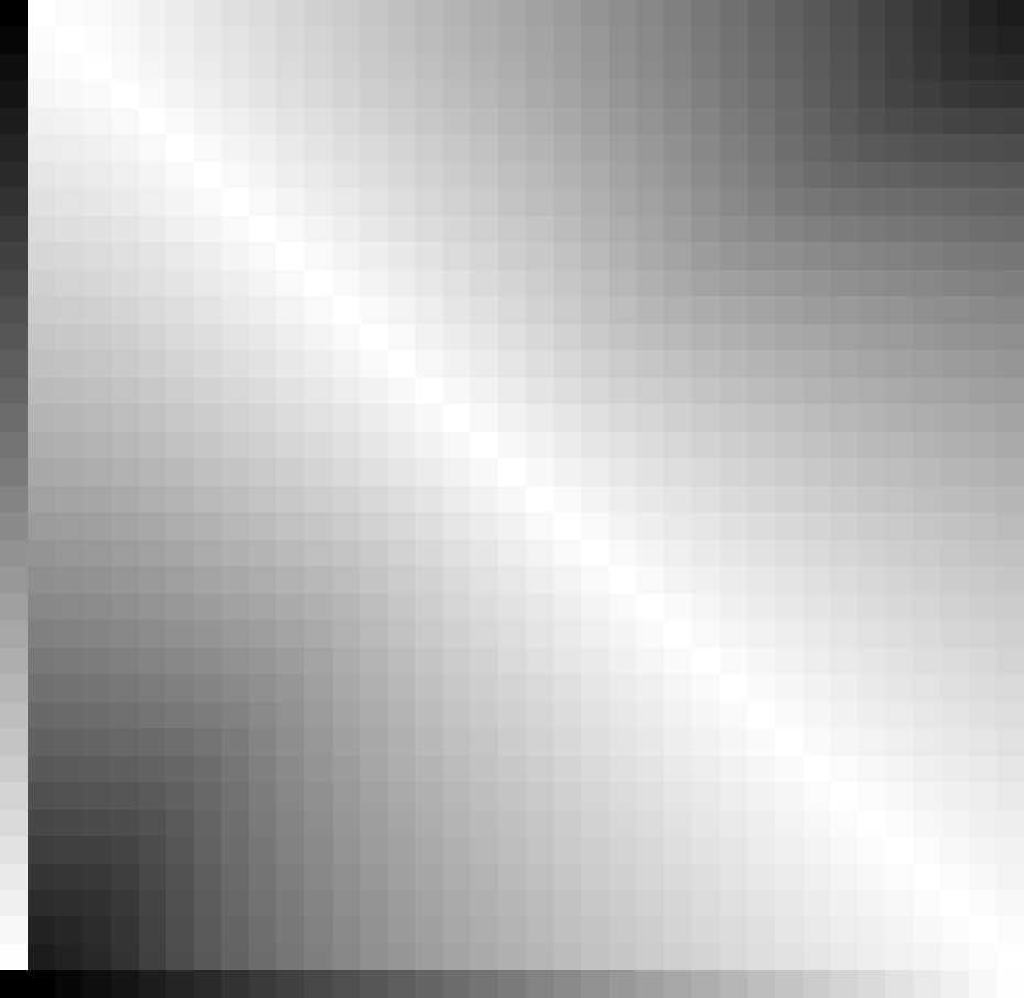 CIELAB2000 color difference, darker is bigger.