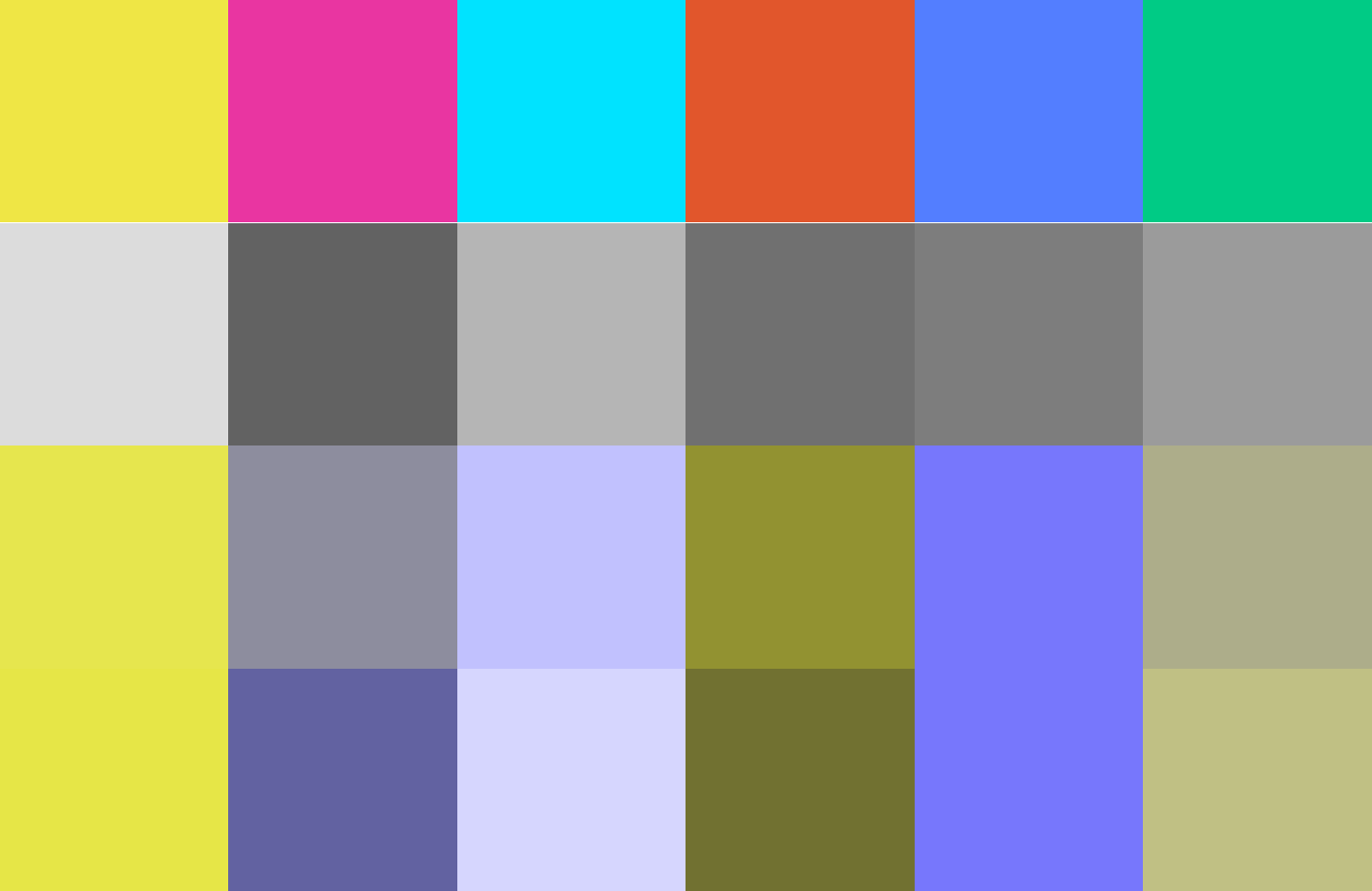 Bright, 6 colors